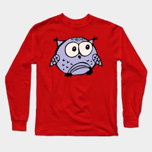 Cute hand drawn owlet Long Sleeve T-Shirt